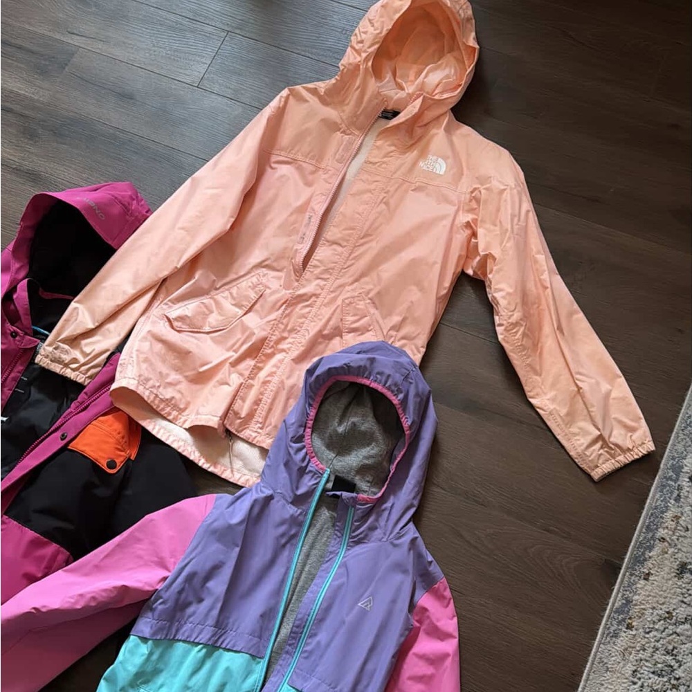 Girls size 12 rain coats